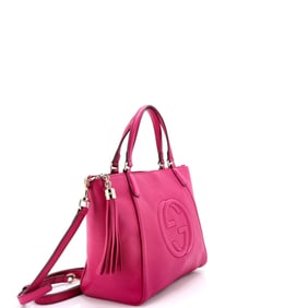Gucci Gucci Soho Convertible Top Handle Bag Leather Small