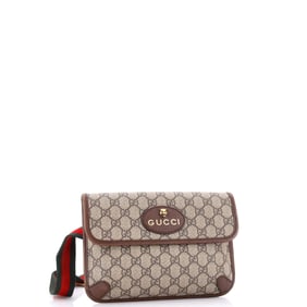 Gucci Gucci Neo Vintage Flap Belt Bag GG Coated Canvas