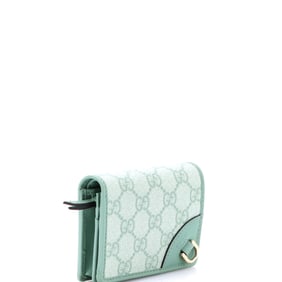 Gucci Gucci Emblem Wallet GG Coated Canvas Small