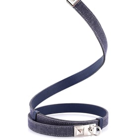Hermes Hermes Rivale 18 Belt Denim and Leather Thin