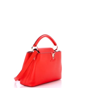 Louis Vuitton Louis Vuitton Capucines Bag Leather BB