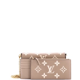 Louis Vuitton Louis Vuitton Felicie Pochette Bicolor Monogram Empreinte Giant