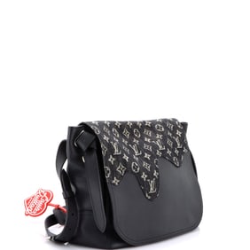 Louis Vuitton Louis Vuitton Nigo Besace Tokyo Messenger Bag Monogram Denim and Taurillon Leather