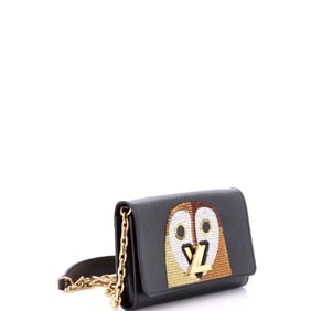 Louis Vuitton Louis Vuitton Twist Chain Wallet Epi Leather with Sequins