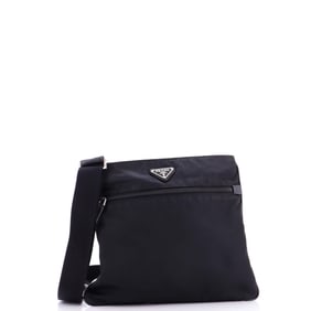 Prada Prada Front Pocket Messenger Bag Tessuto Medium