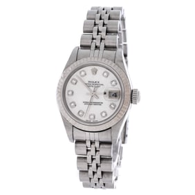 Rolex Rolex Oyster Perpetual Datejust Automatic Watch Stainless Steel and White Gold with Diamond