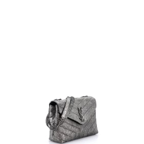 Saint Laurent Saint Laurent Loulou Shoulder Bag Matelasse Chevron Leather Small