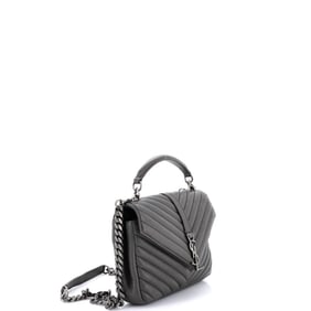Saint Laurent Saint Laurent Classic Monogram College Bag Matelasse Chevron Leather Medium