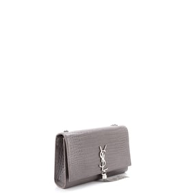 Saint Laurent Saint Laurent Classic Monogram Tassel Crossbody Bag Crocodile Embossed Leather Medium