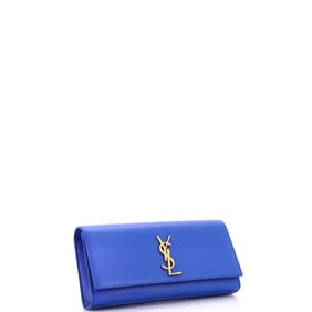 Saint Laurent Saint Laurent Classic Monogram Clutch Leather Long