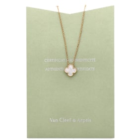 Van Cleef & Arpels Van Cleef & Arpels Vintage Alhambra Pendant Necklace 18K Yellow Gold and Mother