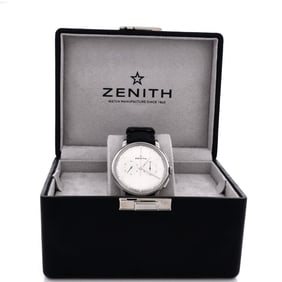 Zenith Zenith Elite Chronograph Automatic Watch Stainless Steel and Alligator 42