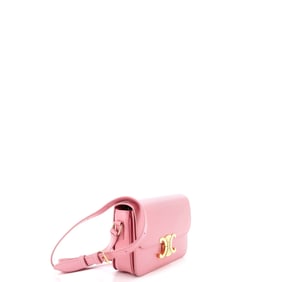 Celine Celine Triomphe Shoulder Bag Smooth Calfskin Teen