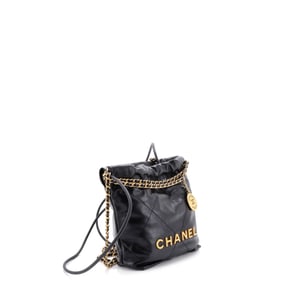 Chanel Chanel 22 Chain Hobo Quilted Calfskin Mini