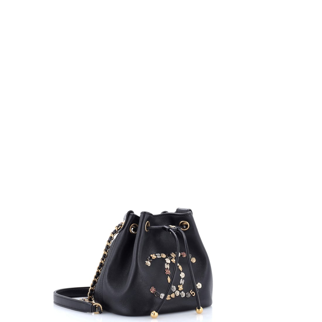Chanel Chanel Lucky Charms CC Drawstring Bucket Bag Embellished Lambskin Mini (1 of 5)