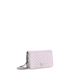 Chanel Chanel Wallet on Chain Chevron Lambskin with Studded Detail