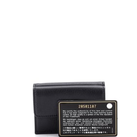 Chanel Chanel CC Trifold Flap Wallet Goatskin Small
