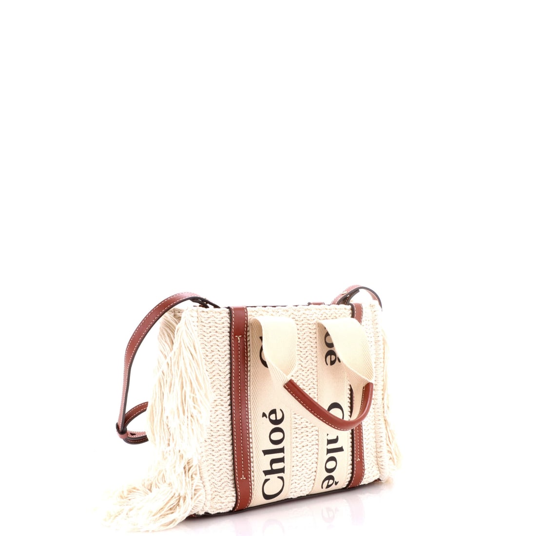 Chloe Chloe Woody Convertible Tote Fringe Canvas Small: This is the kind of luxury that does the talking for you. Authentic Chloe Chloe Woody Convertible Tote Fringe Canvas Small. Perfect solo, even better layered. Easy to style, hard to forget.