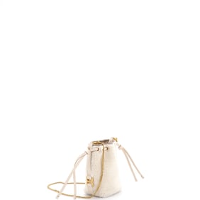 Chloe Chloe Marcie Chain Bucket Bag Shearling Micro
