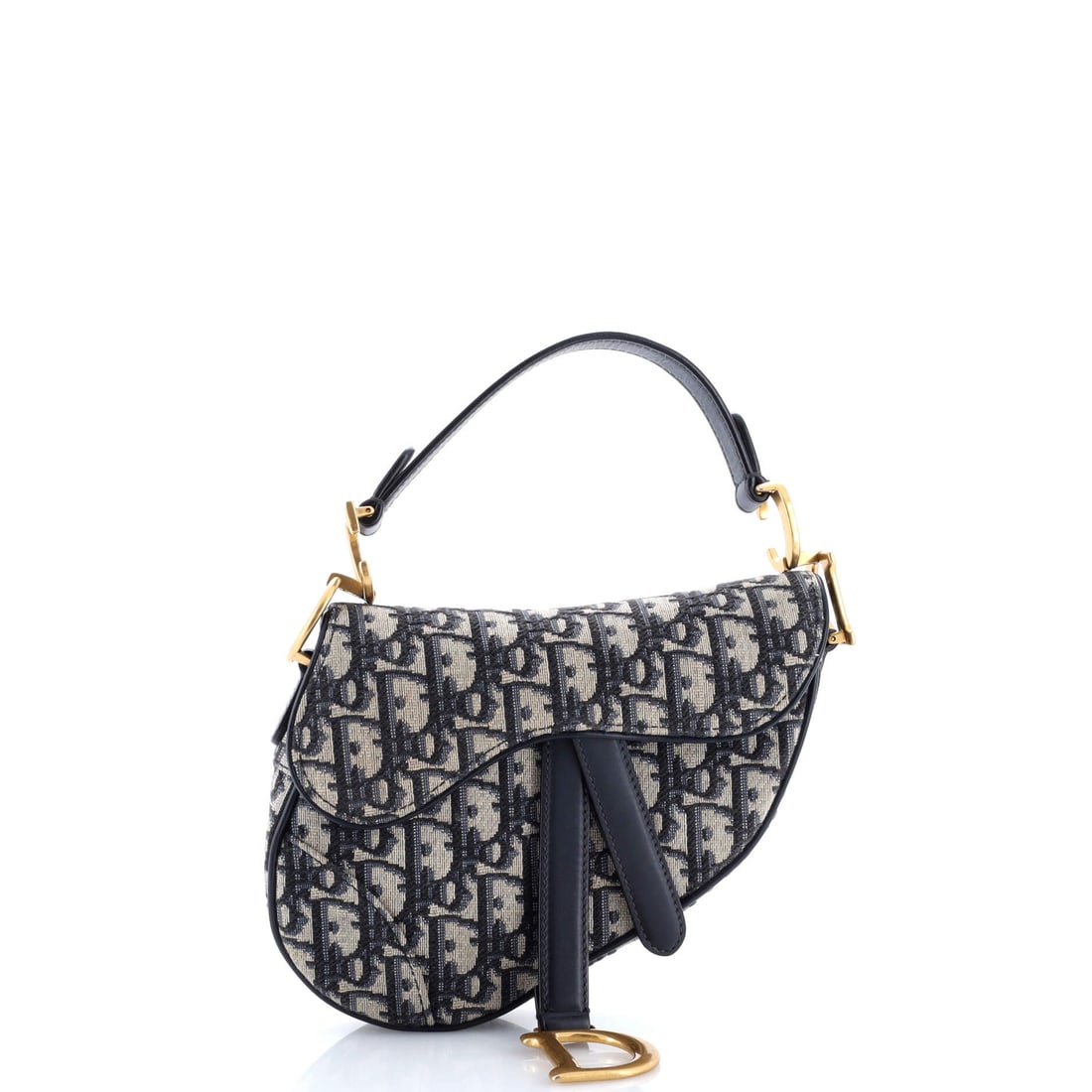 Christian Dior Christian Dior Saddle Handbag Oblique Canvas Mini (1 of 5)