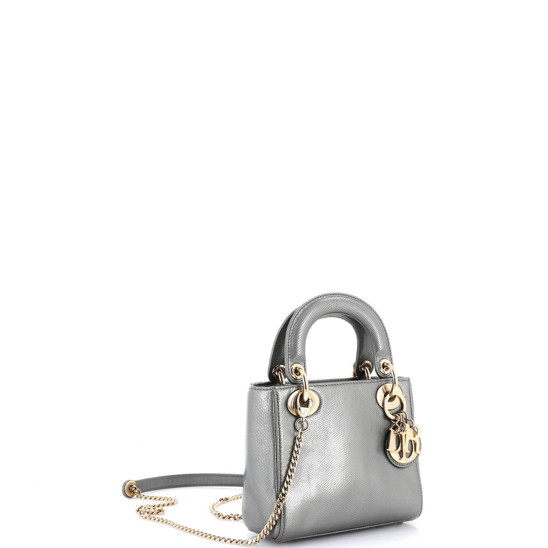 Christian Dior Christian Dior Lady Dior Bag Lizard Mini: Authentic Christian Dior Christian Dior Lady Dior Bag Lizard Mini. The kind of piece that turns errands into events. Approximate dimensions are 5.5 by 6.5 by 3.0 inches. Equal parts functional and fab