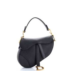 Christian Dior Christian Dior Saddle Handbag Leather Mini