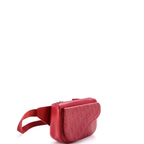 Christian Dior Christian Dior World Tour Saddle Belt Bag Oblique Galaxy Leather