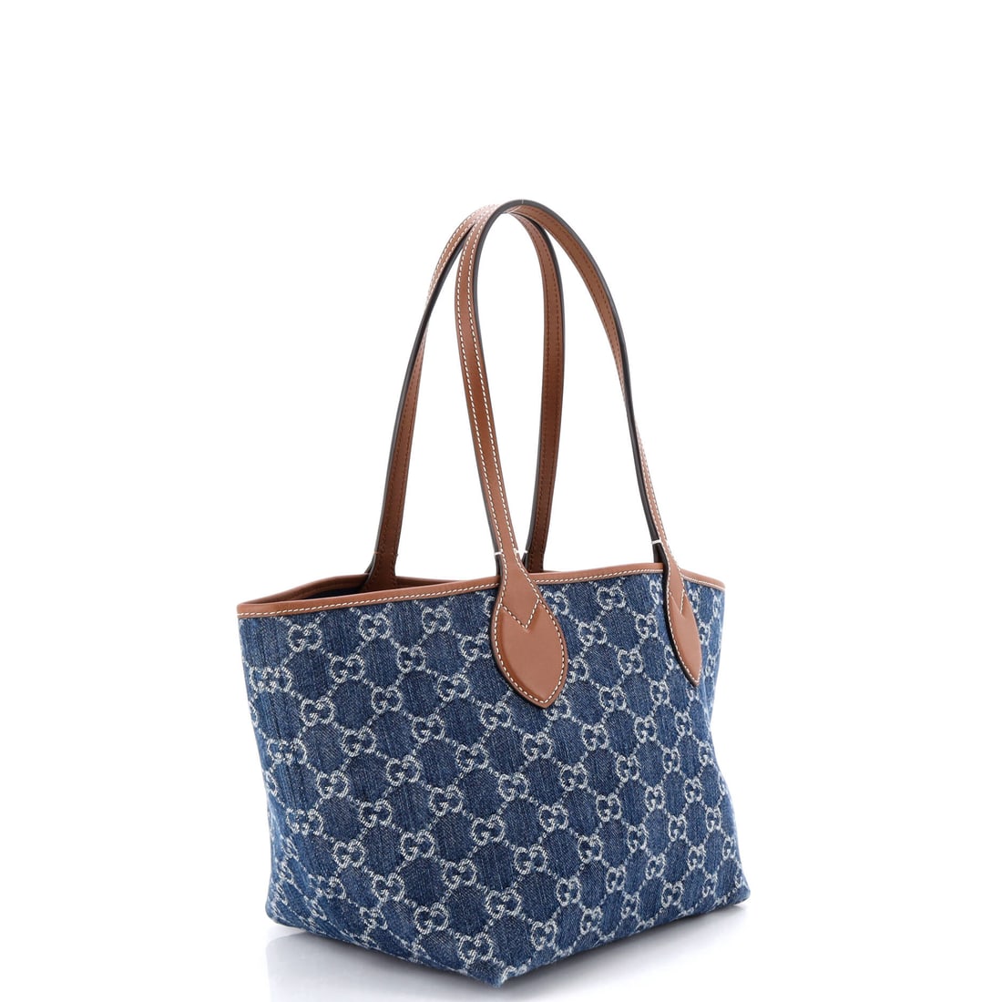 Gucci Gucci Reversible Totissima Shopping Tote GG Denim Small (1 of 5)