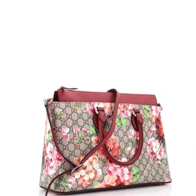 Gucci Gucci Linea A Convertible Tote Blooms Print GG Coated Canvas Medium