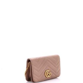 Gucci Gucci GG Marmont Chain Flap Bag Matelasse Leather Mini