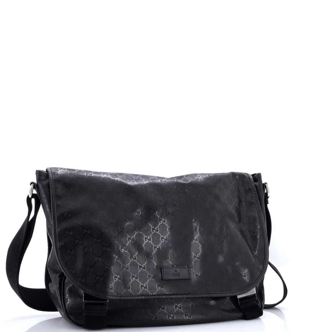 Gucci Gucci Double Buckle Messenger Bag GG Imprime Large (1 of 7)