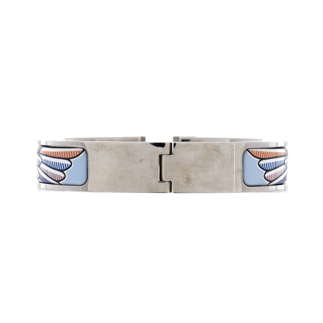 Hermes Hermes Clic H Bracelet Printed Enamel Extra Narrow: Authentic Hermes Hermes Clic H Bracelet Printed Enamel Extra Narrow. One part iconic, one part irresistible. Designed to sparkle without trying too hard. File under: instant favorite.