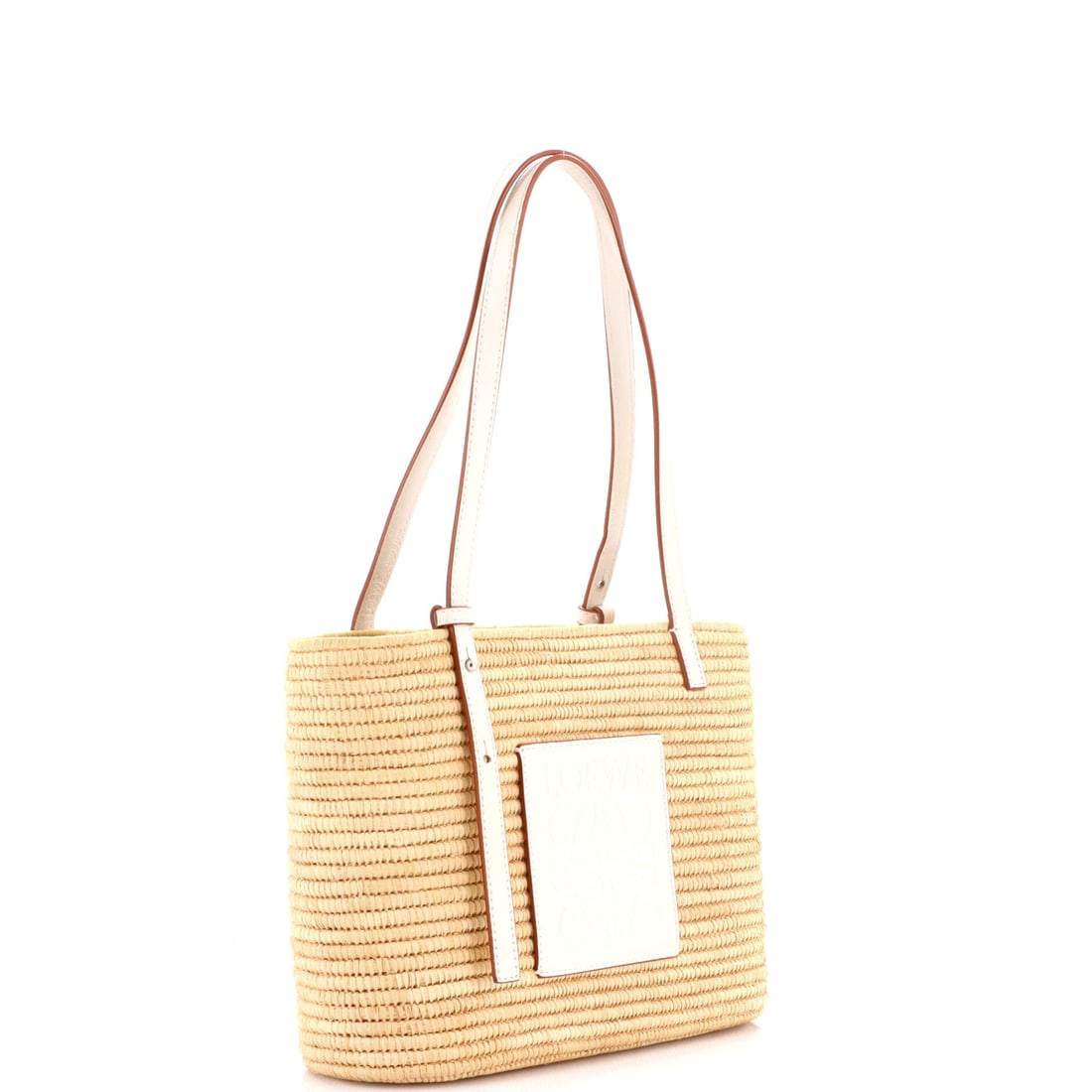 Loewe Loewe Square Basket Tote Woven Raffia Small (1 of 6)