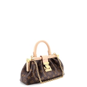 Louis Vuitton Louis Vuitton Monogram Top Handle Frame Clutch Monogram Canvas