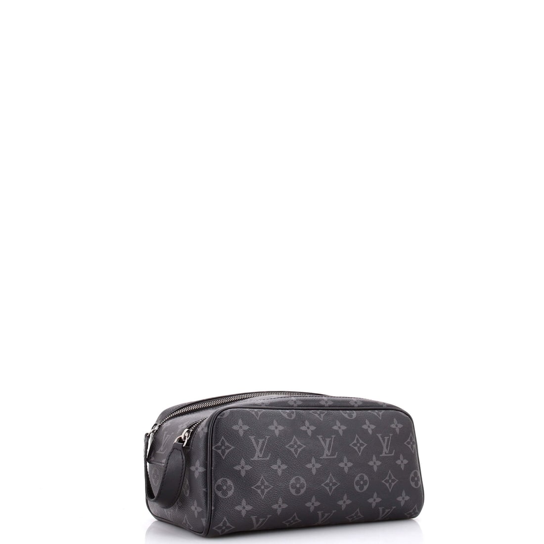 Louis Vuitton Louis Vuitton Dopp Kit Toiletry Pouch Monogram Eclipse Canvas: Authentic Louis Vuitton Louis Vuitton Dopp Kit Toiletry Pouch Monogram Eclipse Canvas. Consider this the upgrade your wardrobe ordered. Measures about 6.0H x 10.0W x 5.0D inches. A strong staple for a