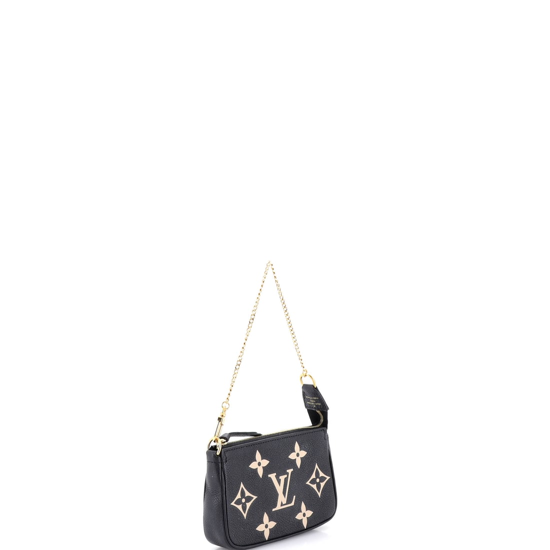 Louis Vuitton Louis Vuitton Pochette Accessoires Bicolor Monogram Empreinte Giant Mini: A flex, but make it elegant. Meet your next go-to: authentic Louis Vuitton Louis Vuitton Pochette Accessoires Bicolor Monogram Empreinte Giant Mini. Size check: 4.0 x 6.0 x 1.5 inches. Built for days