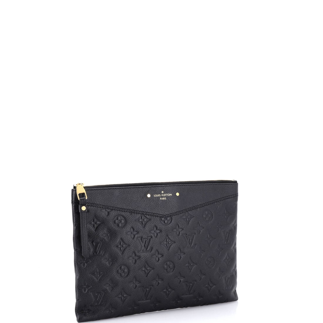 Louis Vuitton Louis Vuitton Daily Pouch Monogram Empreinte Leather: Authentic Louis Vuitton Louis Vuitton Daily Pouch Monogram Empreinte Leather. Approximate dimensions are 8.0 by 11.5 by 1.0 inches. A certified glow-up for your rotation. Sized for real life, styled f