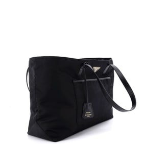 Prada Prada Re-Edition 1978 Pocket Tote Re-Nylon with Saffiano Leather Large