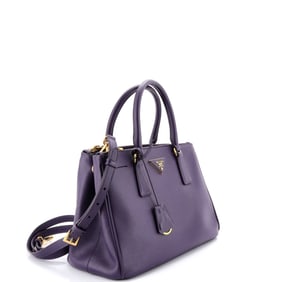 Prada Prada Double Zip Lux Tote Saffiano Leather Small