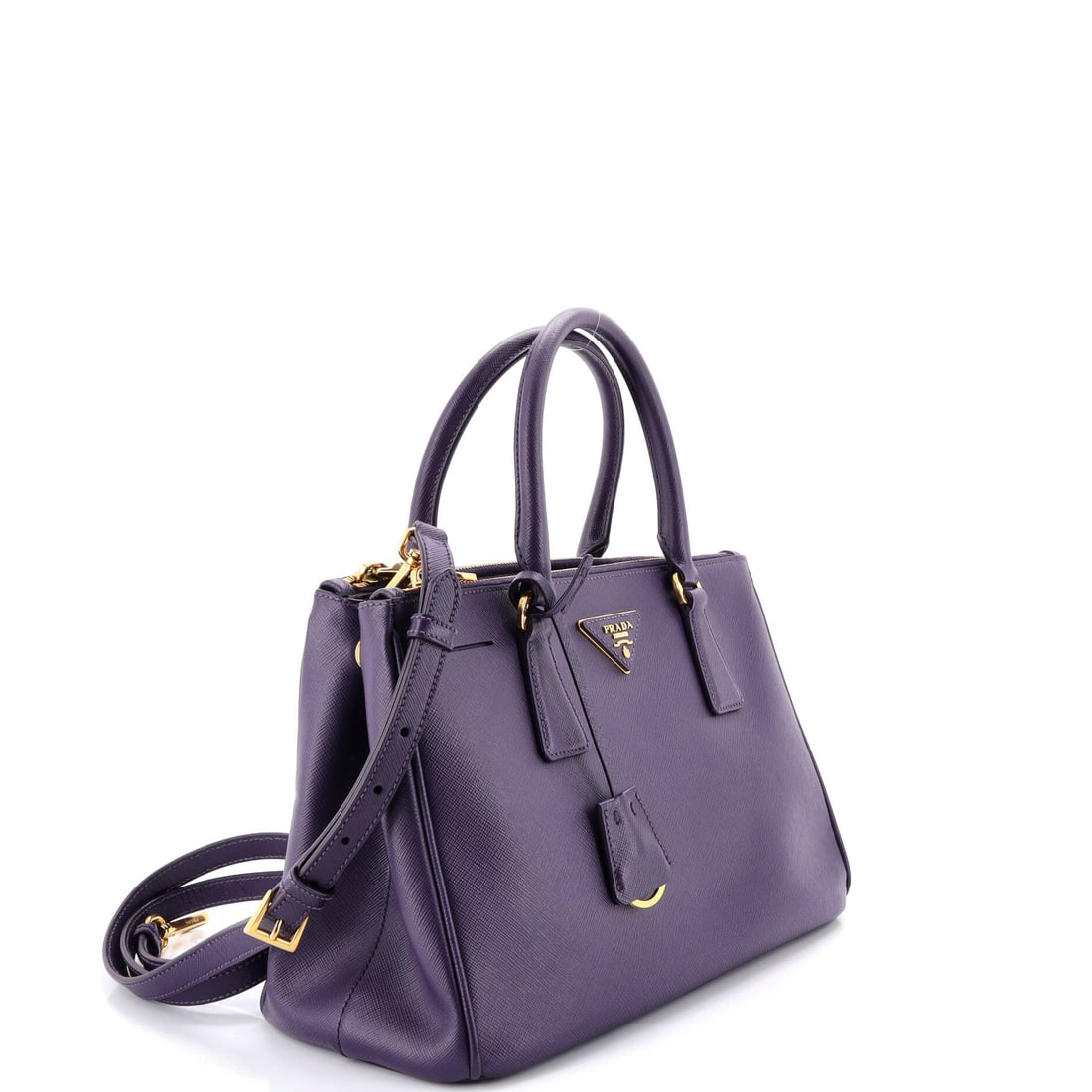Prada Prada Double Zip Lux Tote Saffiano Leather Small (1 of 6)
