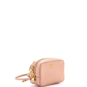 Prada Prada Zip Crossbody Bag Saffiano Leather Mini