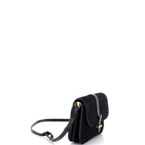 Saint Laurent Saint Laurent Top Flap Satchel Monogram All Over Suede Small