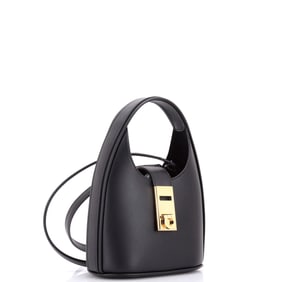 Salvatore Ferragamo Salvatore Ferragamo Gancini Buckle Hobo Leather Mini