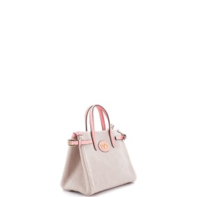 Valentino Garavani Valentino Garavani Antibes Shopping Tote Canvas with Leather Small