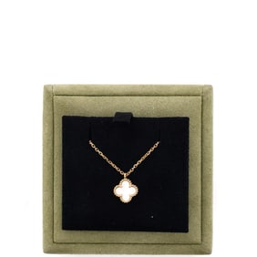 Van Cleef & Arpels Van Cleef & Arpels Sweet Alhambra Pendant Necklace 18K Yellow Gold and Mother of
