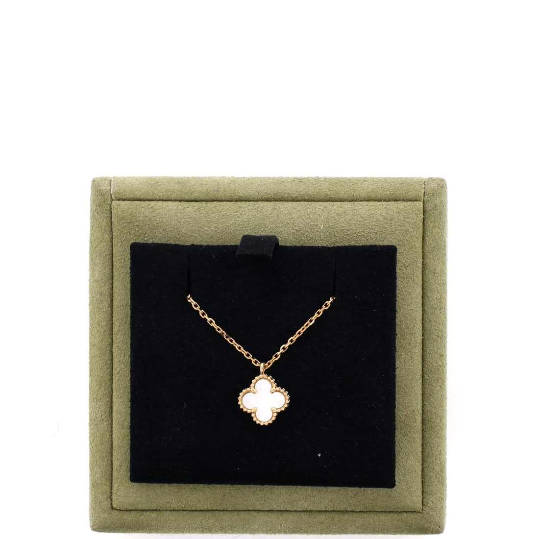 Van Cleef & Arpels Van Cleef & Arpels Sweet Alhambra Pendant Necklace 18K Yellow Gold and Mother of (1 of 3)