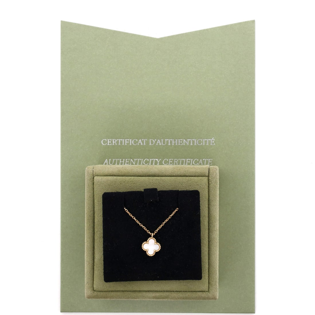 Van Cleef & Arpels Van Cleef & Arpels Sweet Alhambra Pendant Necklace 18K Yellow Gold and Mother of (1 of 3)