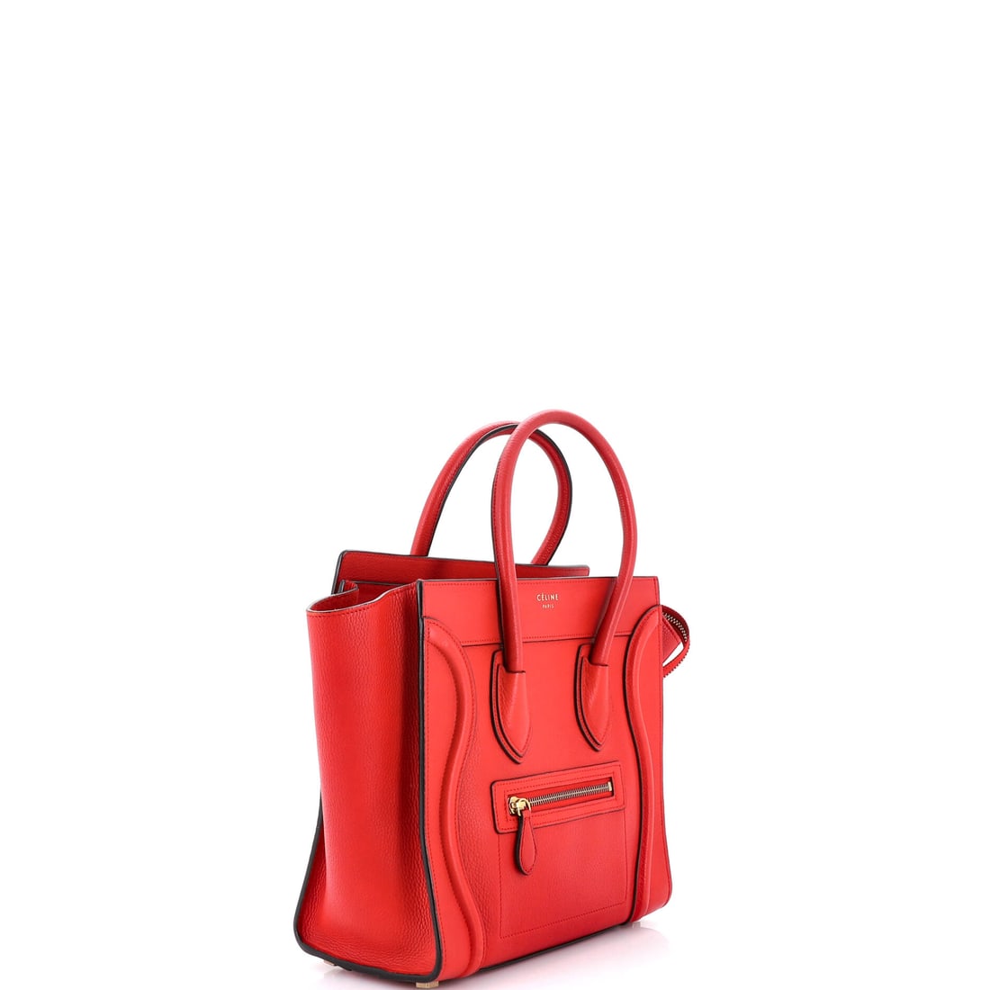 Celine Luggage Bag Grainy Leather Micro: Masterfully designed by Celine, this arm candy is pure editorial gold. Featuring the iconic Celine Luggage Bag Grainy Leather Micro, its a testament to refined rebellion. The rich red palette evokes s