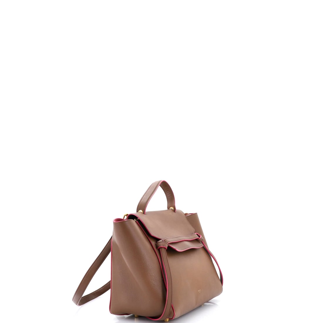 Celine Belt Bag Calfskin Mini: Celine delivers iconic form and fearless flair with this stunning creation. Featuring the iconic Celine Belt Bag Calfskin Mini, its a testament to refined rebellion. The rich brown palette evokes soph