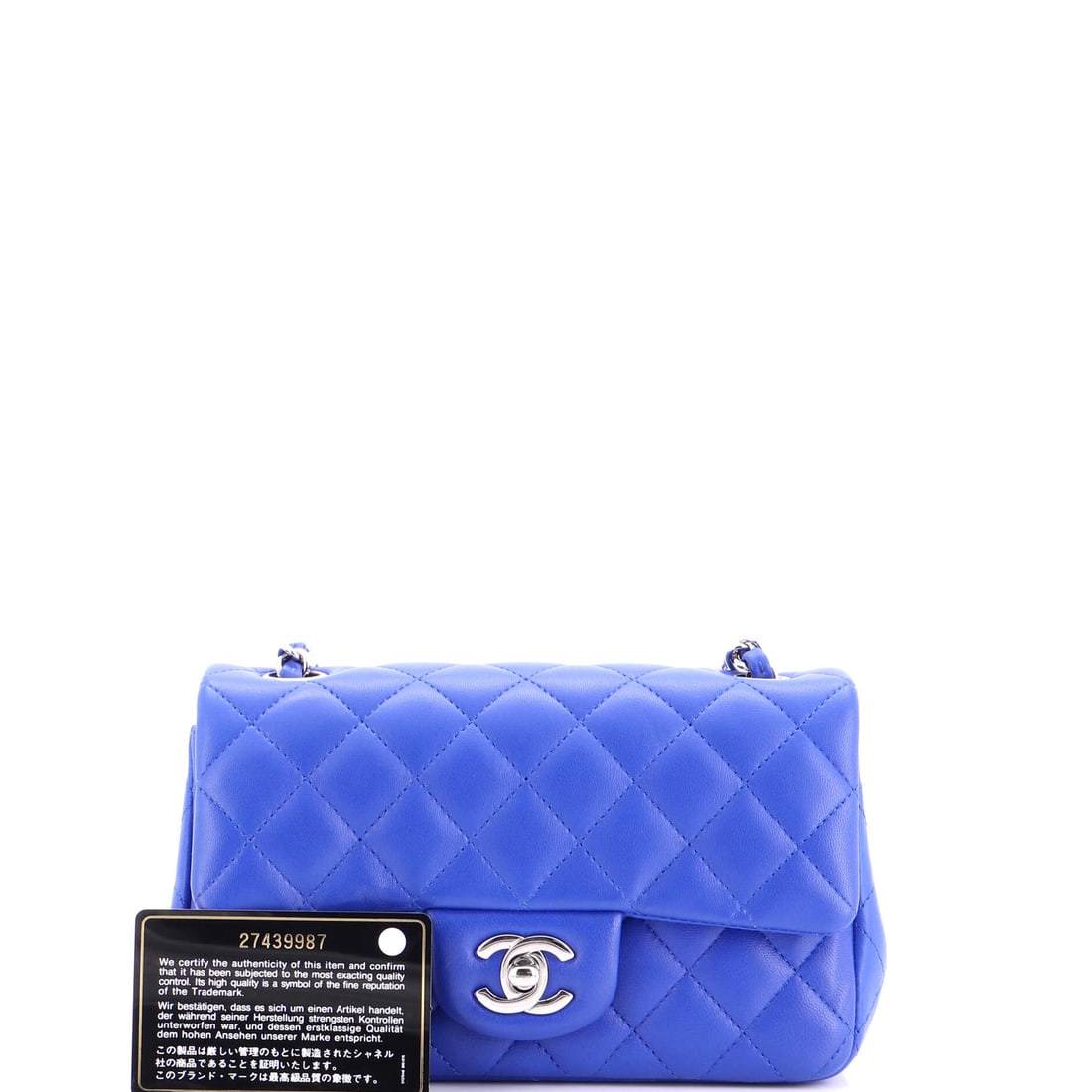 Chanel Classic Single Flap Bag Quilted Lambskin Mini: Chanel delivers iconic form and fearless flair with this stunning creation. Featuring the iconic Chanel Classic Single Flap Bag Quilted Lambskin Mini, its a testament to refined rebellion. The rich bl